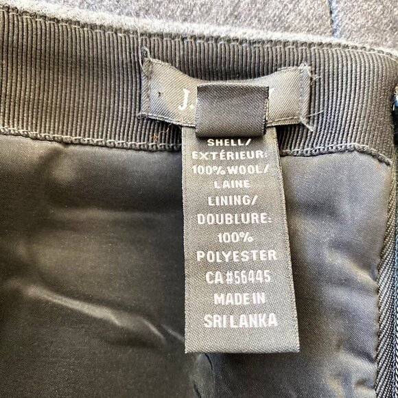 J.Crew Womens Gray Wool No. 2 Pencil Skirt Size 2 Classic Office Academia Preppy - Picture 6 of 13